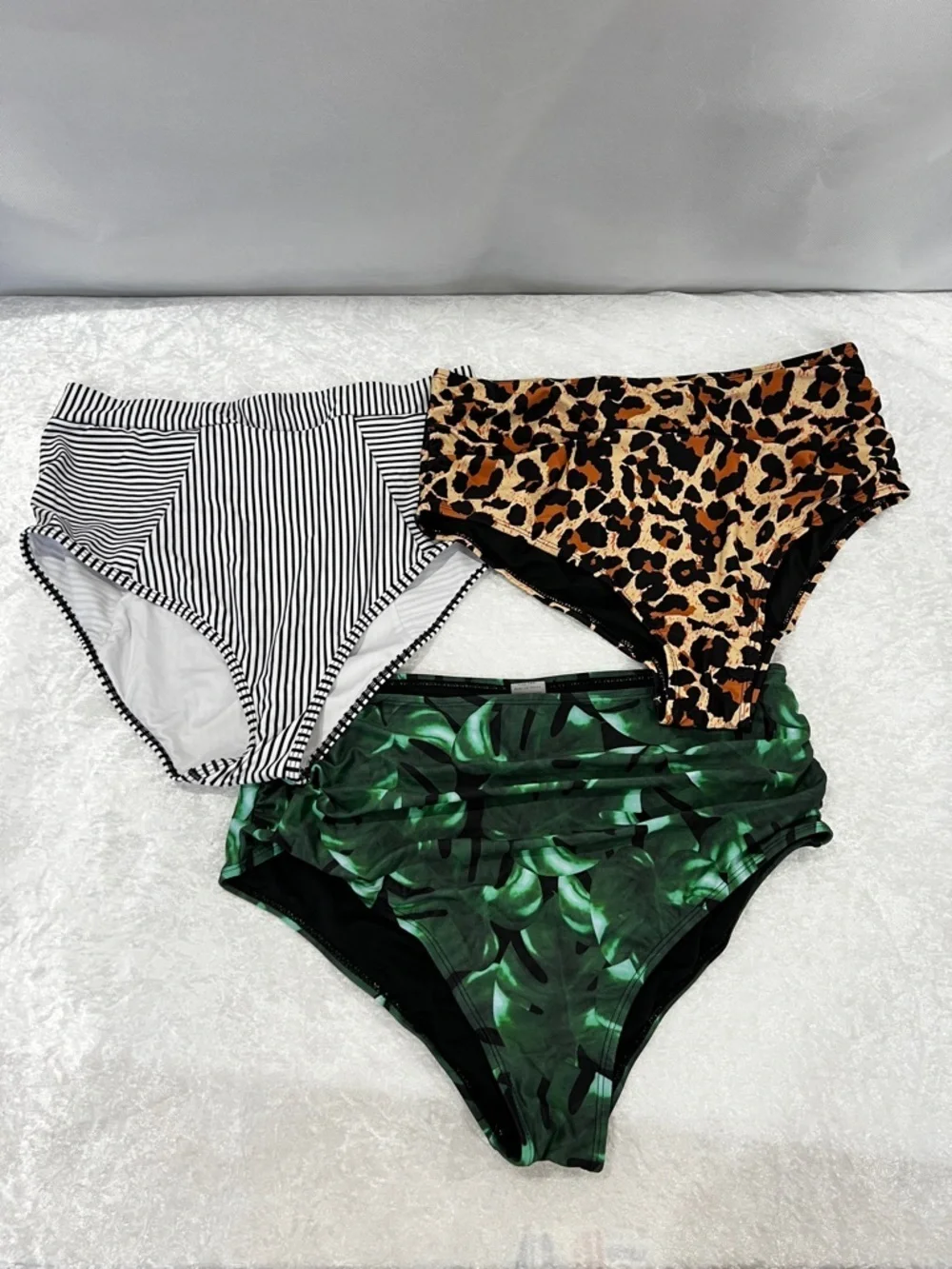 Lot Bundle Swimwear 3-Pc. Bikini Bottom Bathing-Suit Size X-Large Multicolor
